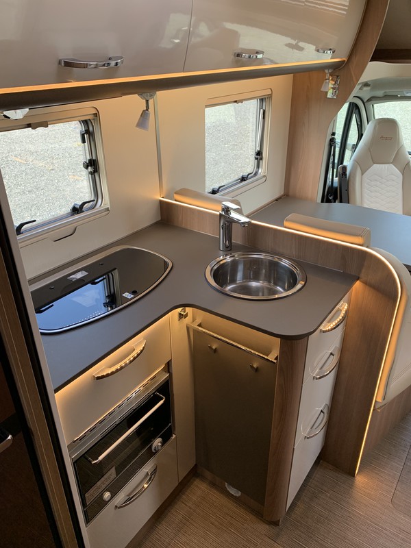 Wilderness 2019 Lyseo T734 motorhome interior kitchen 