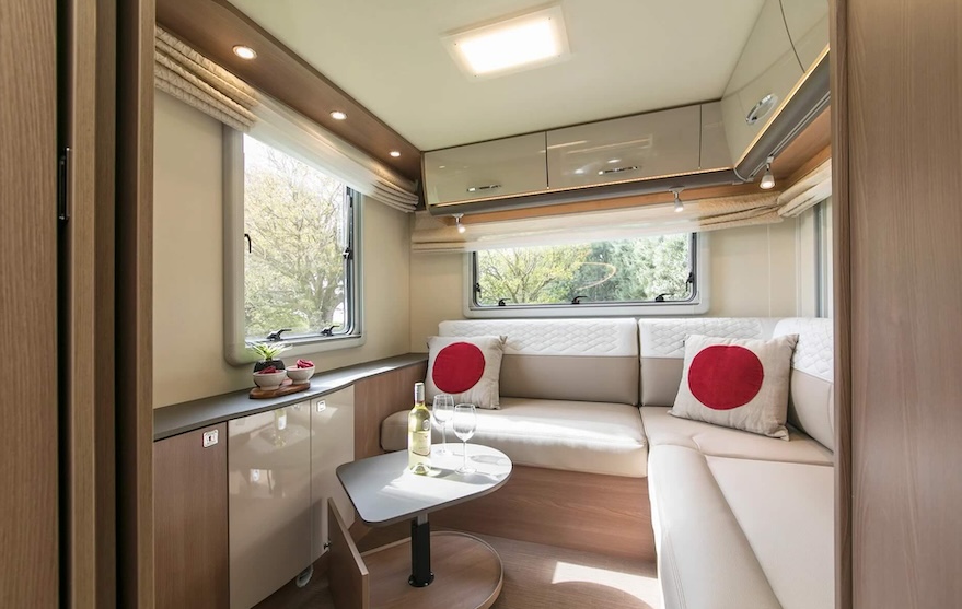 Wilderness 2018 Ixeo I744 motorhome interior living area rear