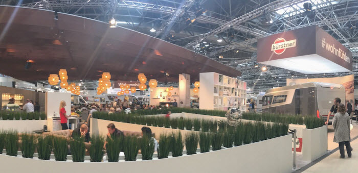 Bürstner stand at the Düsseldorf Caravan Salon 2017